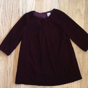 Maroon velvet dress